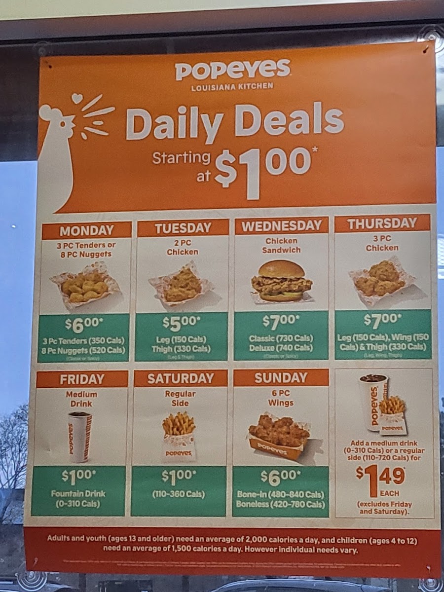 Popeyes Louisiana Kitchen, Square One-image-menu-1
