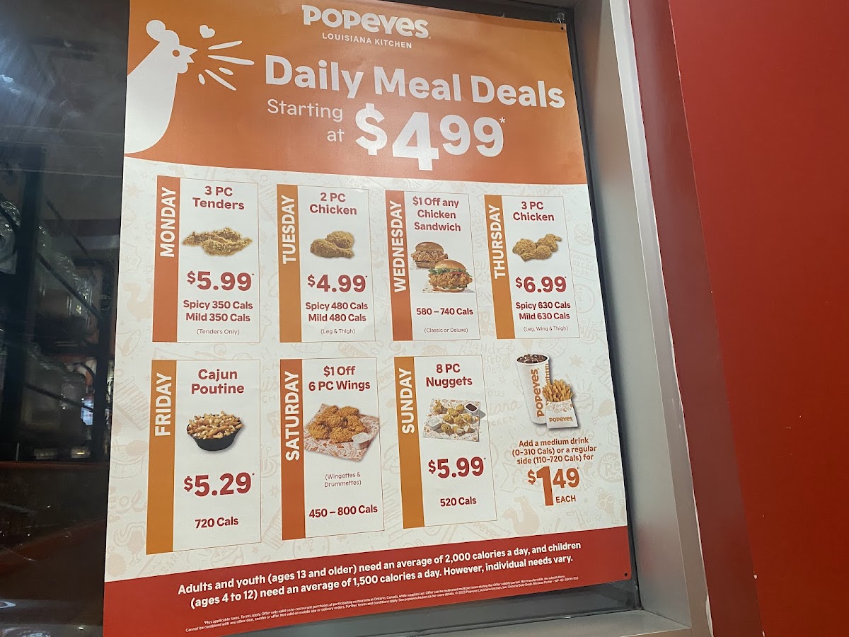 Popeyes Louisiana Kitchen, Square One-image-menu-2